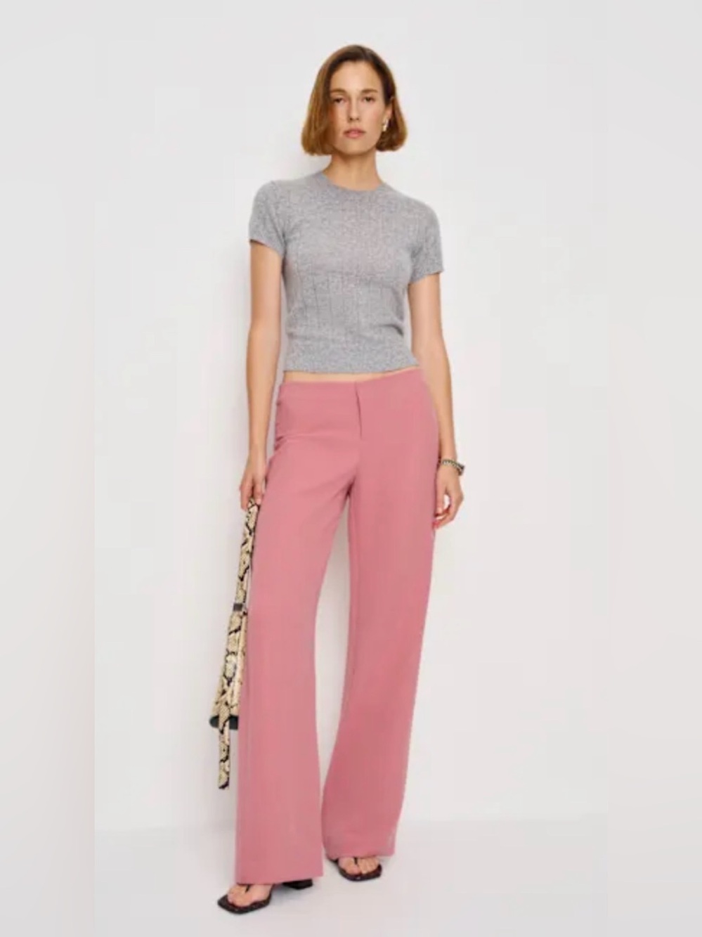 Reformation Vida Low Rise Pant Pink - Size 2